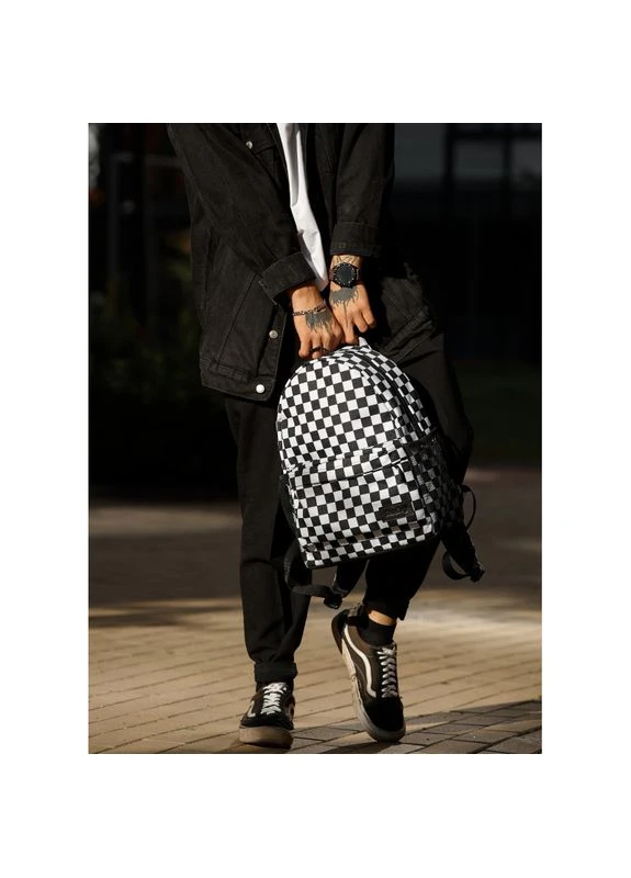 Мужской рюкзак Brix PJT classic принт "Chess" Sambag SB-11711719m (400734755)