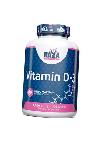 Вітамін Д3, Vitamin D-3 4000, Haya 100таб (36405095) Haya Labs (315783718)