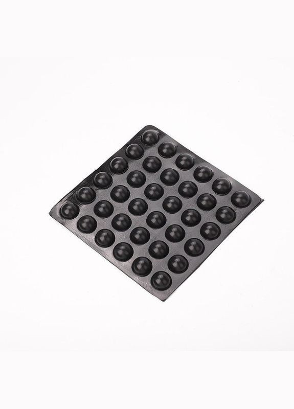 Відбійник для дверей (демпфер) Dory d=8мм, h=3мм силіконовий 100 штук на пластині чорний (R051127) No Brand (330778981)