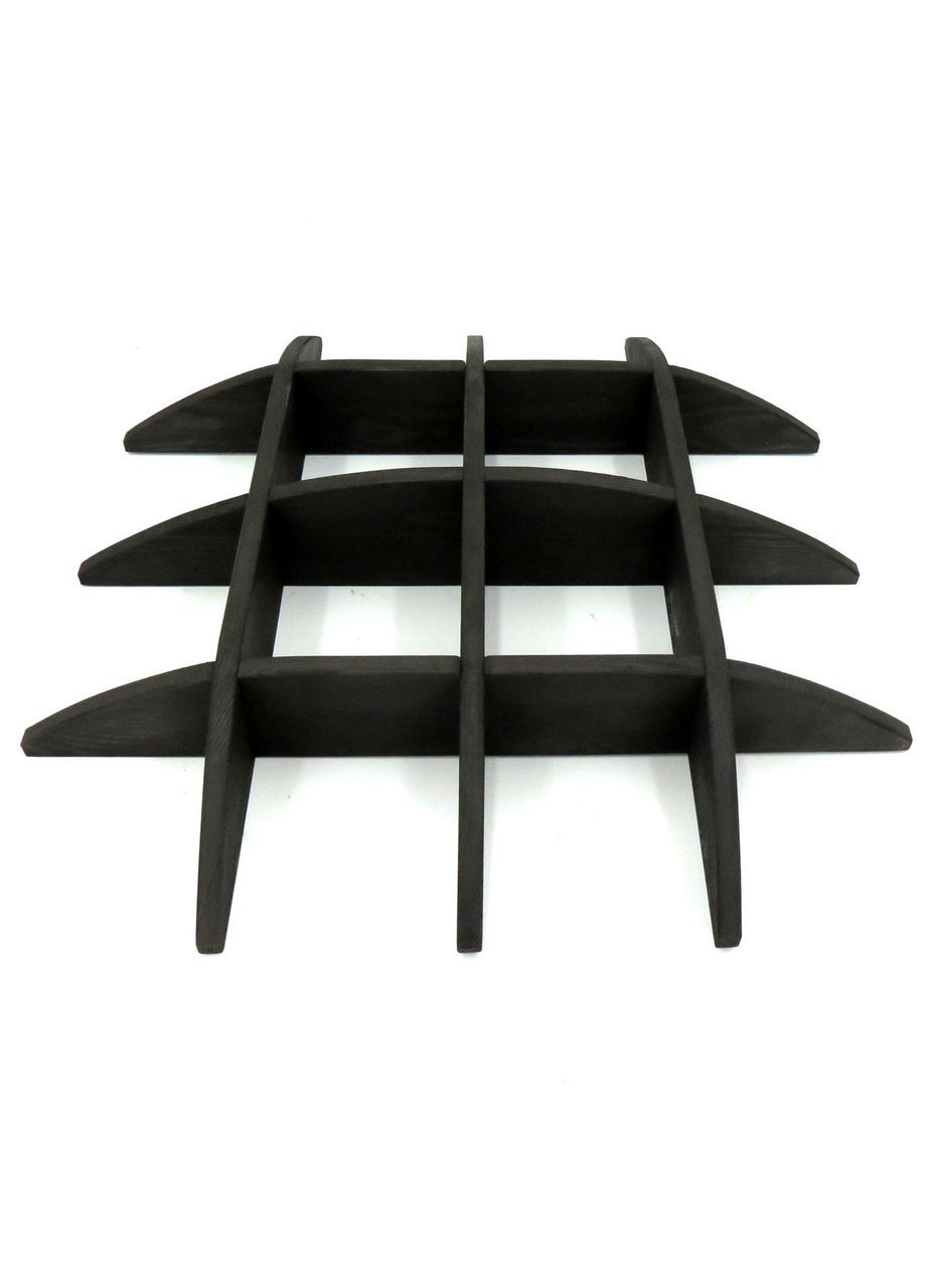 Настенная книжная полка из дерева Властелин венге (КПГ-001712) No Brand (328076557)