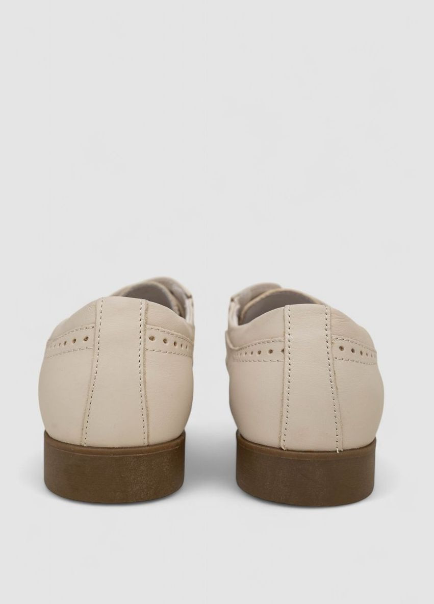 Бежевые туфли мужские с перфорацией,, 243rc1593 KangFu