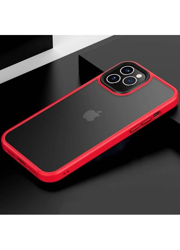 Чехол TPU+PC Metal Buttons для Apple iPhone 11 Pro Max (6.5") Красный Epik (373255096)