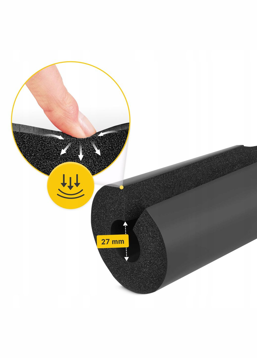 Накладка (бампер) на гриф Barbell Pad Black () 4FIZJO P-5907739311894 (340458965)