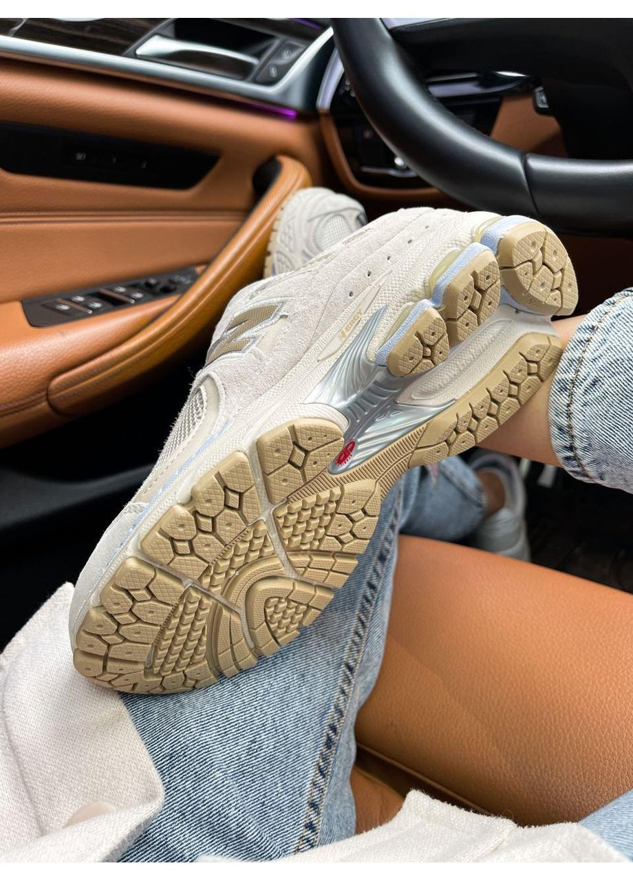 КРОССОВКИ ЖЕНСКИЕ NEW BALANCE 2002R BEIGE V3 НЬЮ БЕЛАНС 2002R No Brand бежевые демисезоны (367171583)