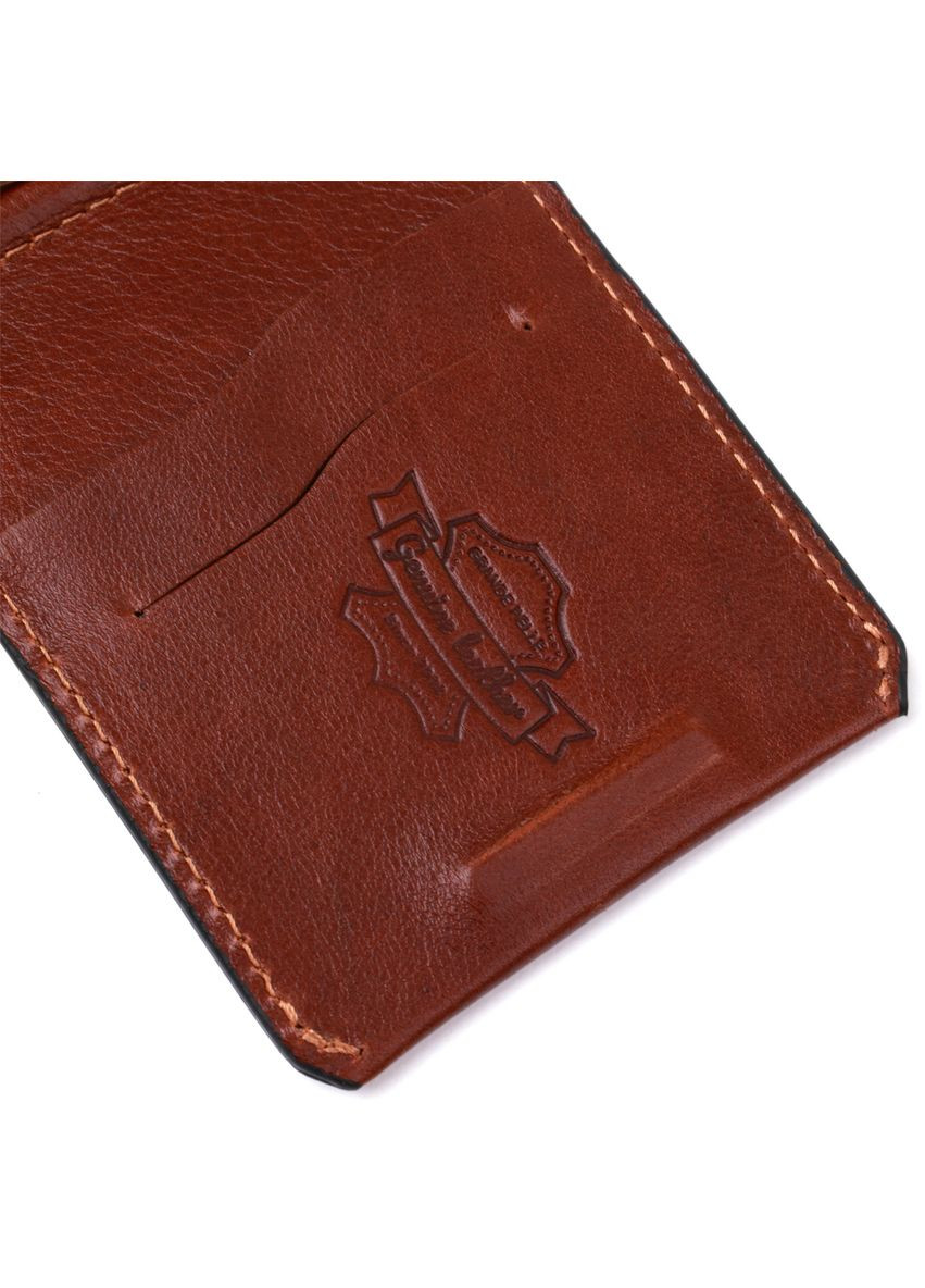 Мужской кожаный зажим для денег 11361 Коричневый Grande Pelle (331911491)