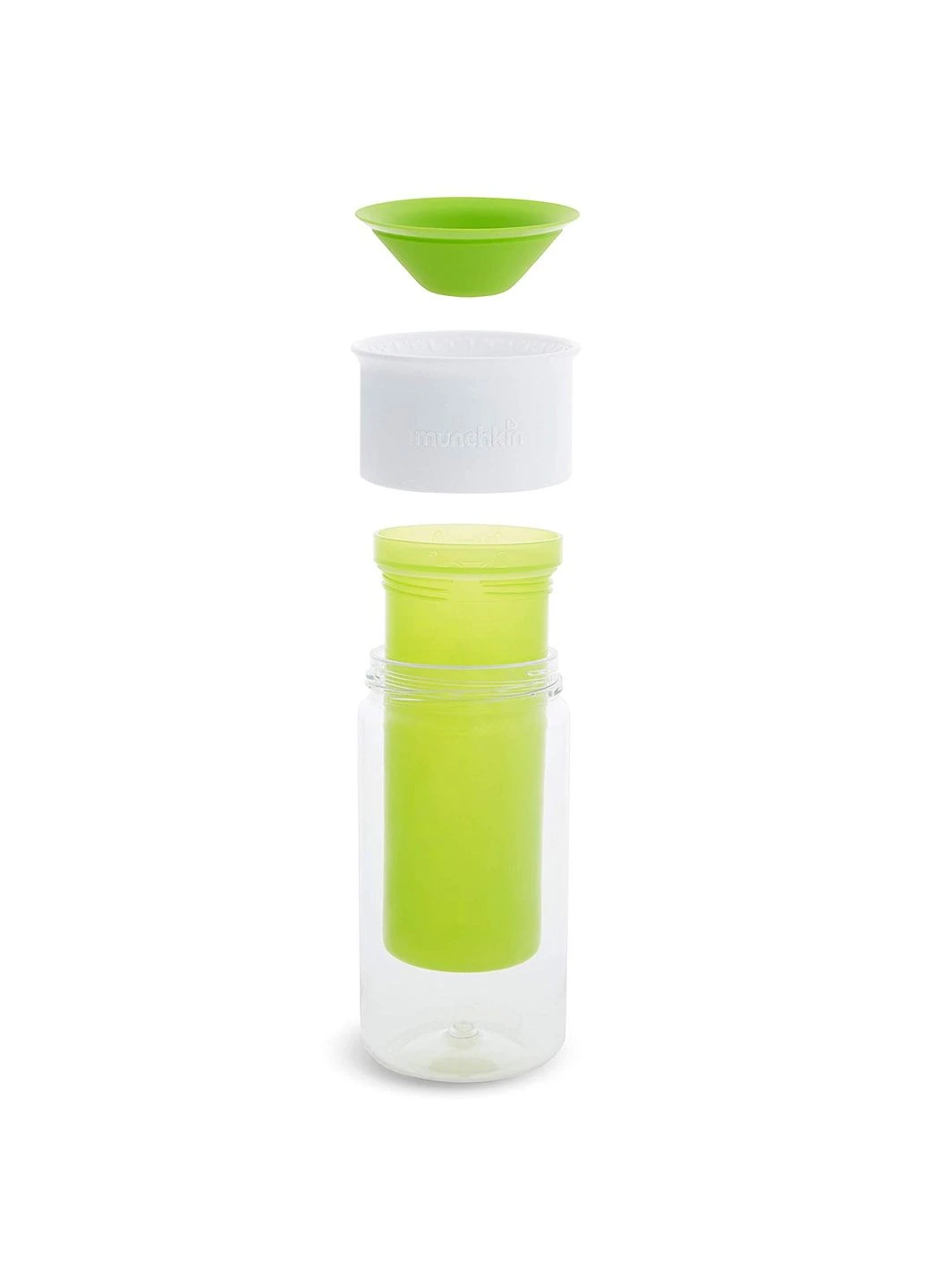 Поильник непроливайка "Miracle 360 Insulated Sticker", 266 мл, цвет салатовый (17407.03) Munchkin (391543548)
