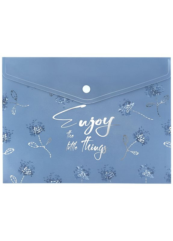 Папка-конверт " " №1496-46-А А5+ Flower Symphony-3 на кнопці Axent (345641989)