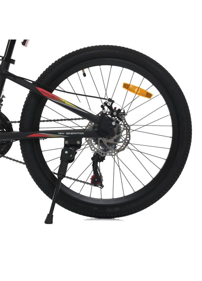 Велосипед MTB2601-2, 26 дюймів, алюмінієва рама 13 Shimano 21SP чорний PROF1 (370977200)