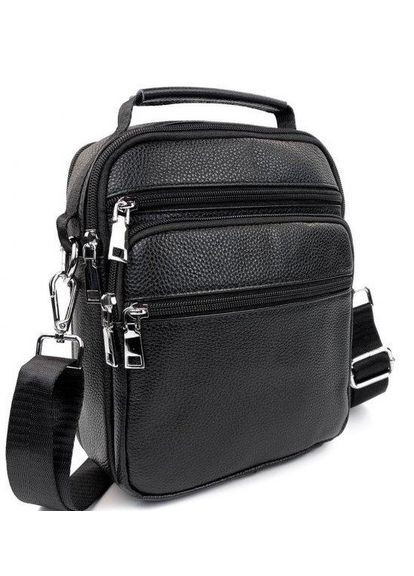 Мужская сумка-барсетка кожаная 22х24х8 / мессенджер на одно плечо для города и путешествий, No Brand (335039877)