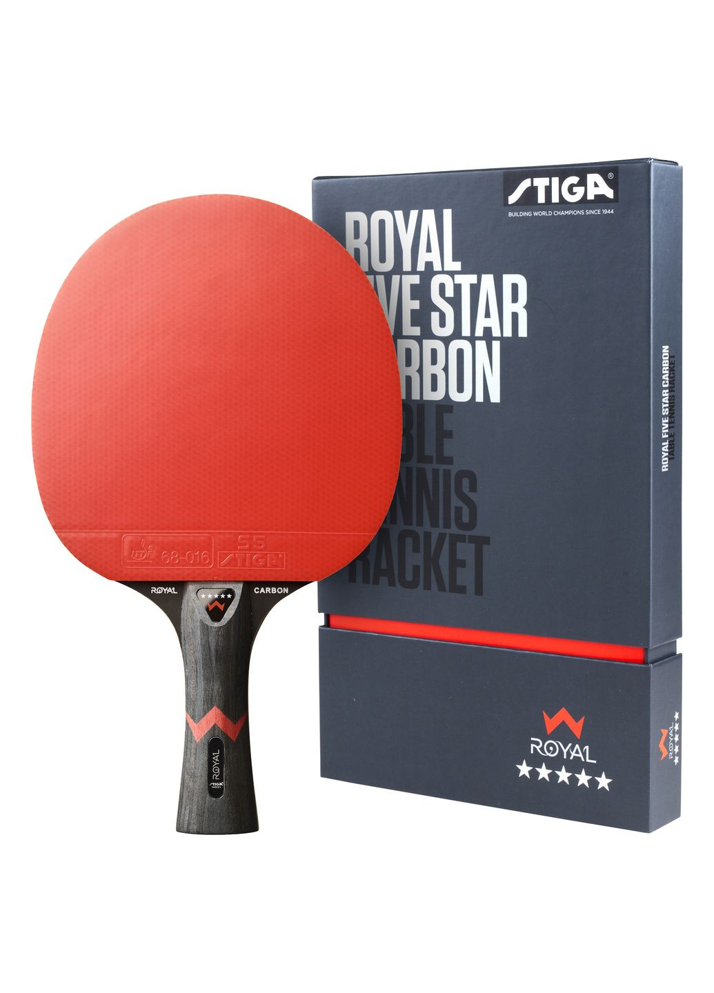 Ракетка для настільного тенісу Royal Carbon 5 Star FL (1215-2818-01) Stiga (346529085)