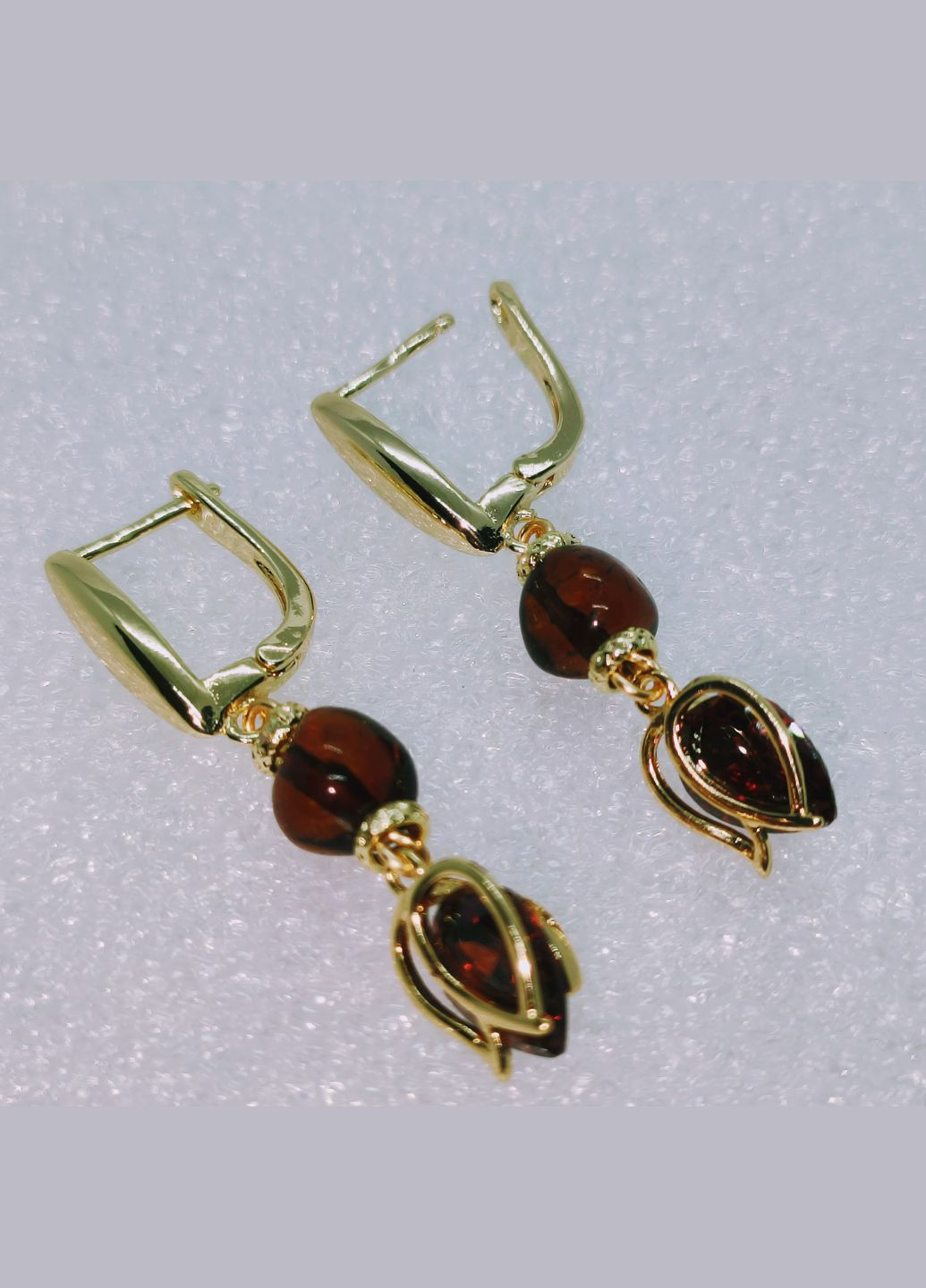 Сережки 3154 з натурального бурштину MINOV (315780007)