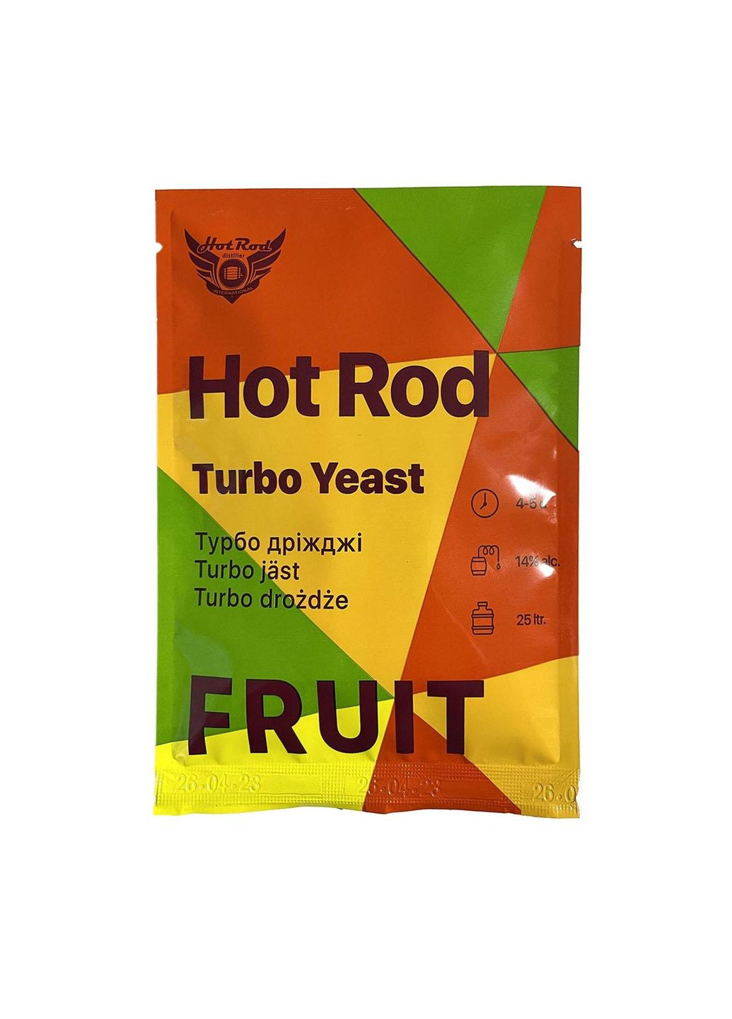 Спиртові турбо дріжджі для фруктових брагів Fruit на 25 л 60 г (D0302) Hot Rod Distiller (353747564)