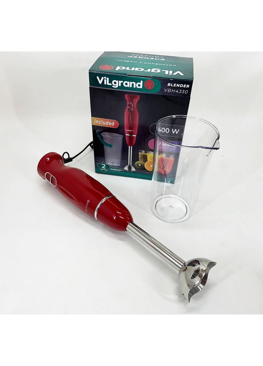 Блендер VBH4330. Колір: червоний Vilgrand (350936965)