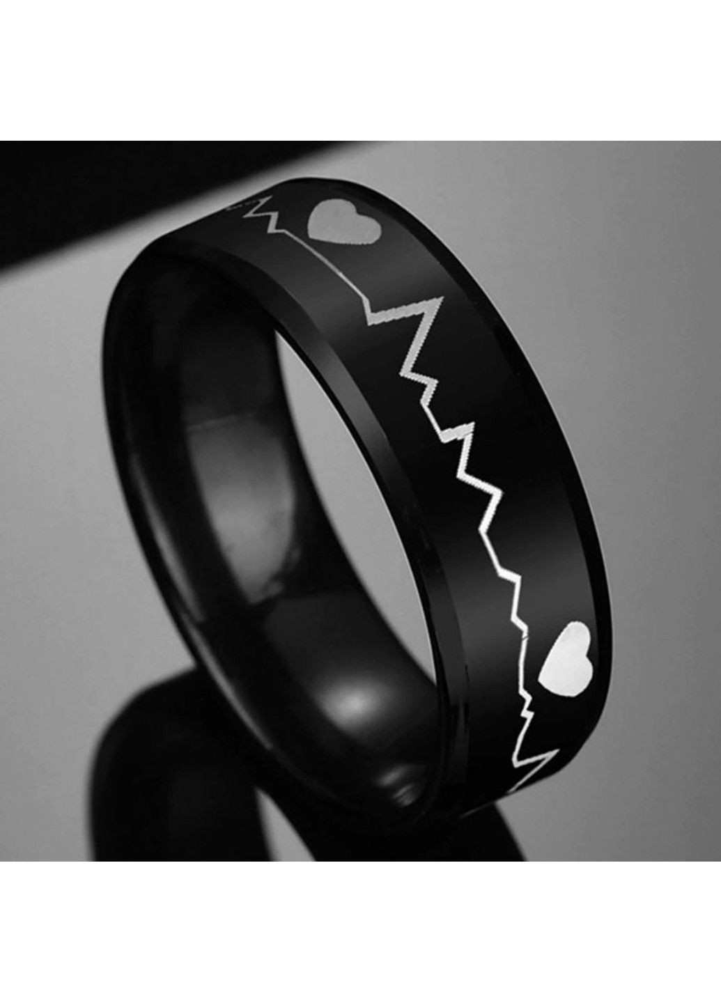 Кольцо сердцебиения из нержавеющей медицинской стали с эмалью RS-054 No Brand (299634553)