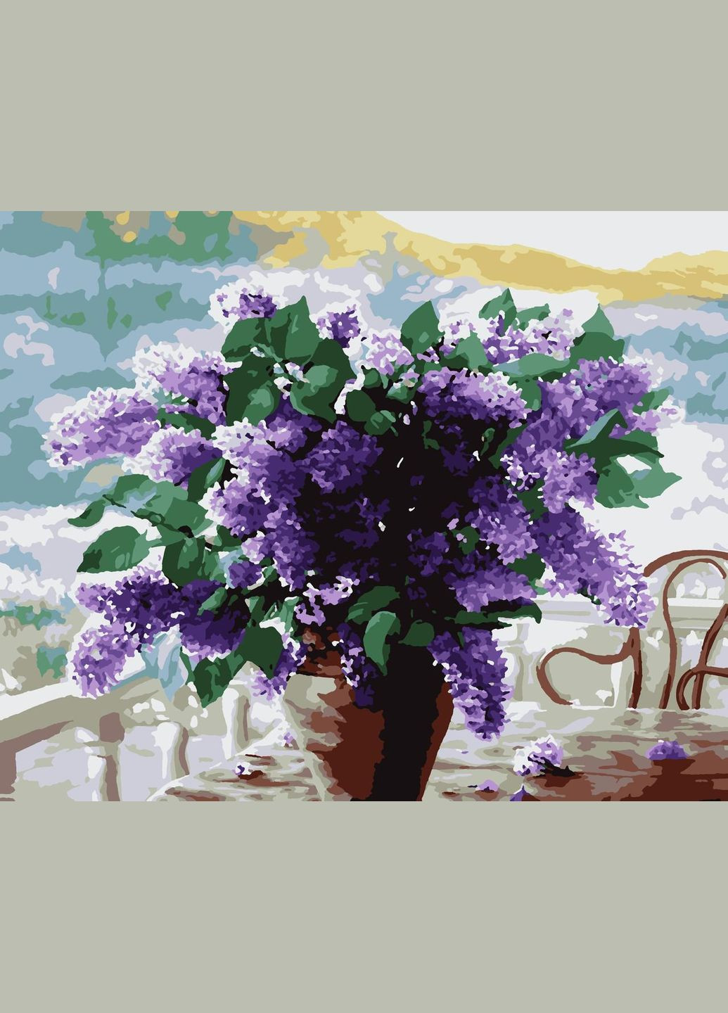 Картини за номерами "Букет бузку" 40*50 см No Brand (305236729)