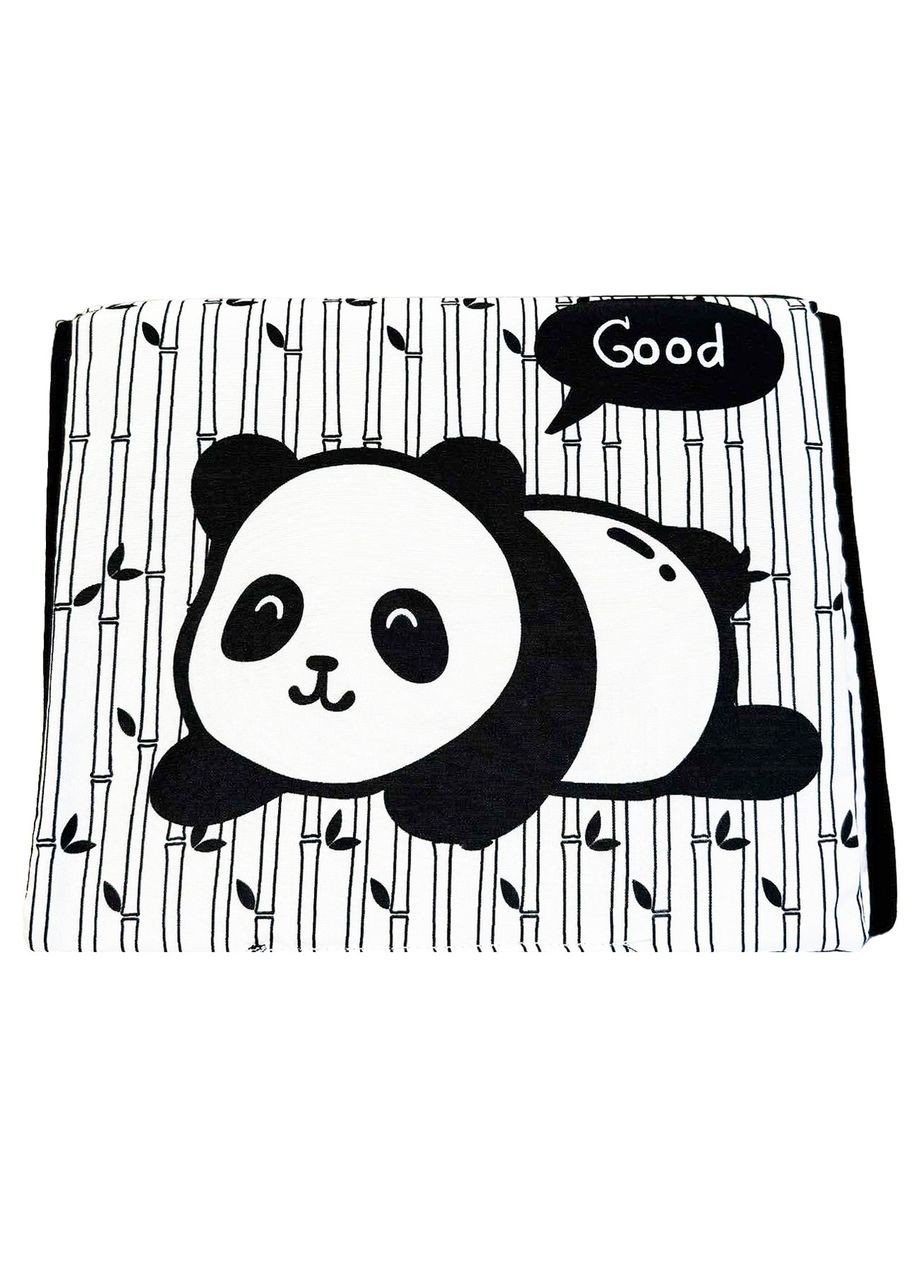 Развивающая книга раскладушка с зеркалом 9 рисунков, животные, погода Слоник No Brand (366304051)