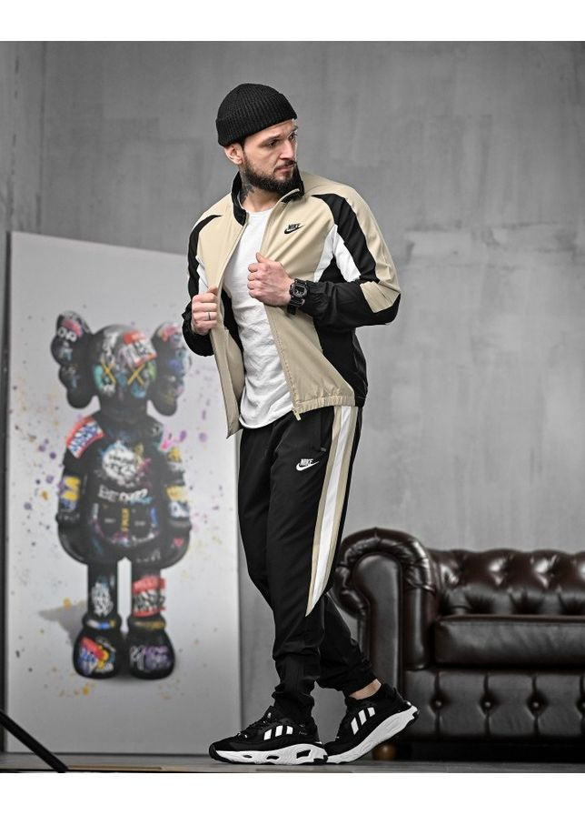 Спортивний костюм NK SPRINT black/beg No Brand (365727159)