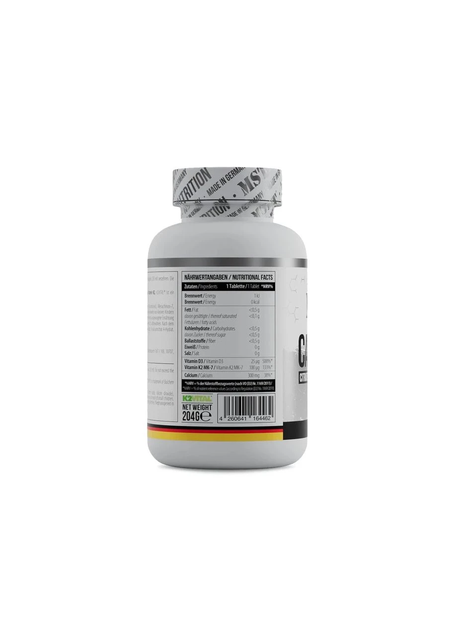 Кальцій цитрат + вітамін D3 + K2 MK7 Calcium Citrate + Vitamin D3 + K2 MK7 120 таблеток MST (361117822)