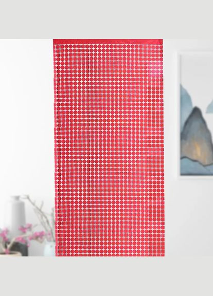 для фотозони кубиками з голограмою 2 м на 1 м червоний Jannet Дощик (316580358)