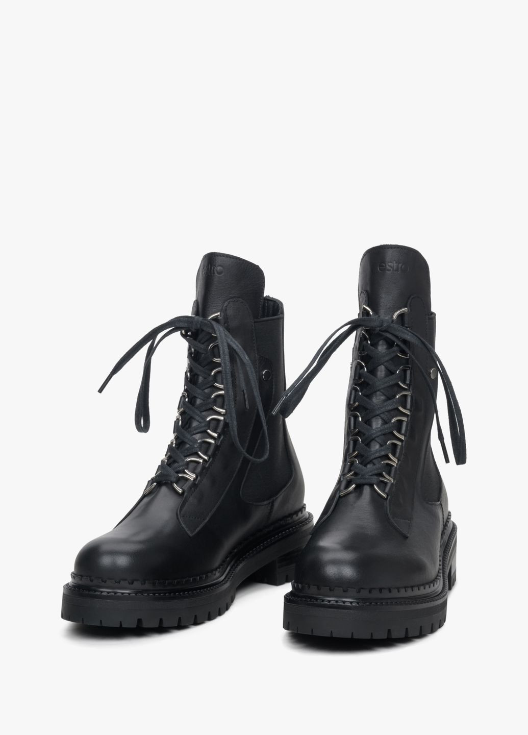 Черевики, колір чорний Estro (327797834)