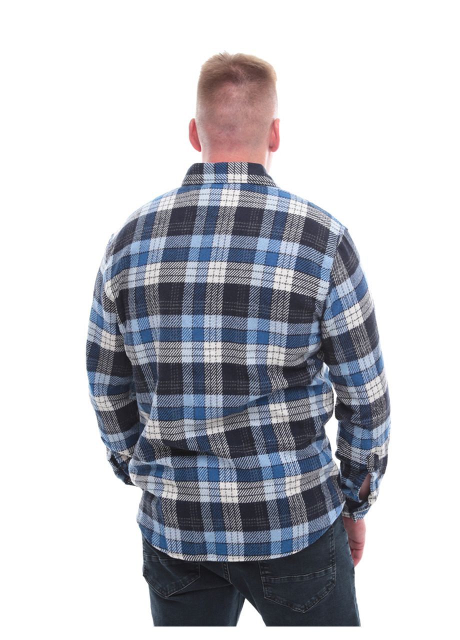 Синяя повседневный рубашка в клетку Bagarda