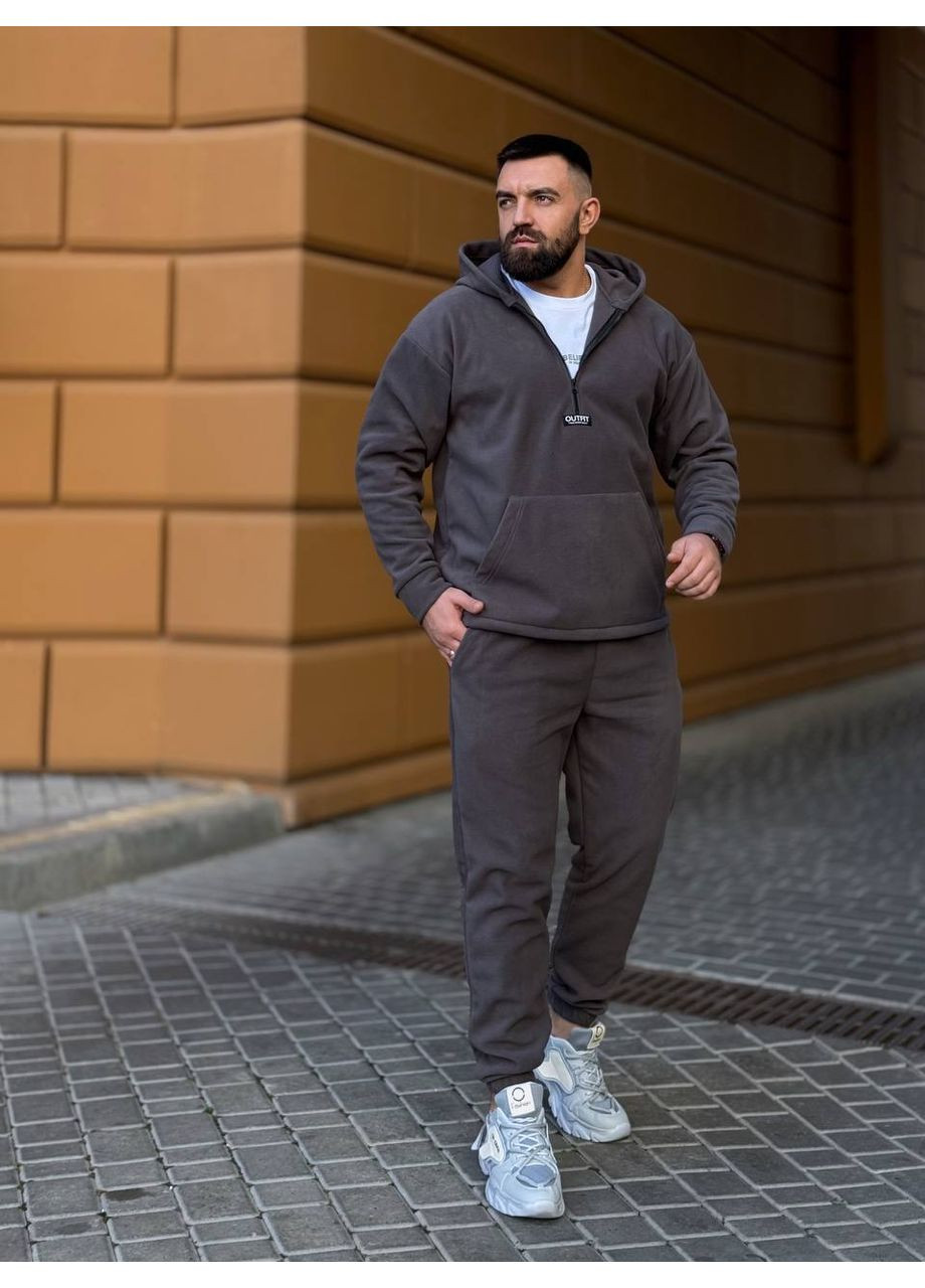 Мужской флисовый костюм с капюшоном Fashion (371133741)