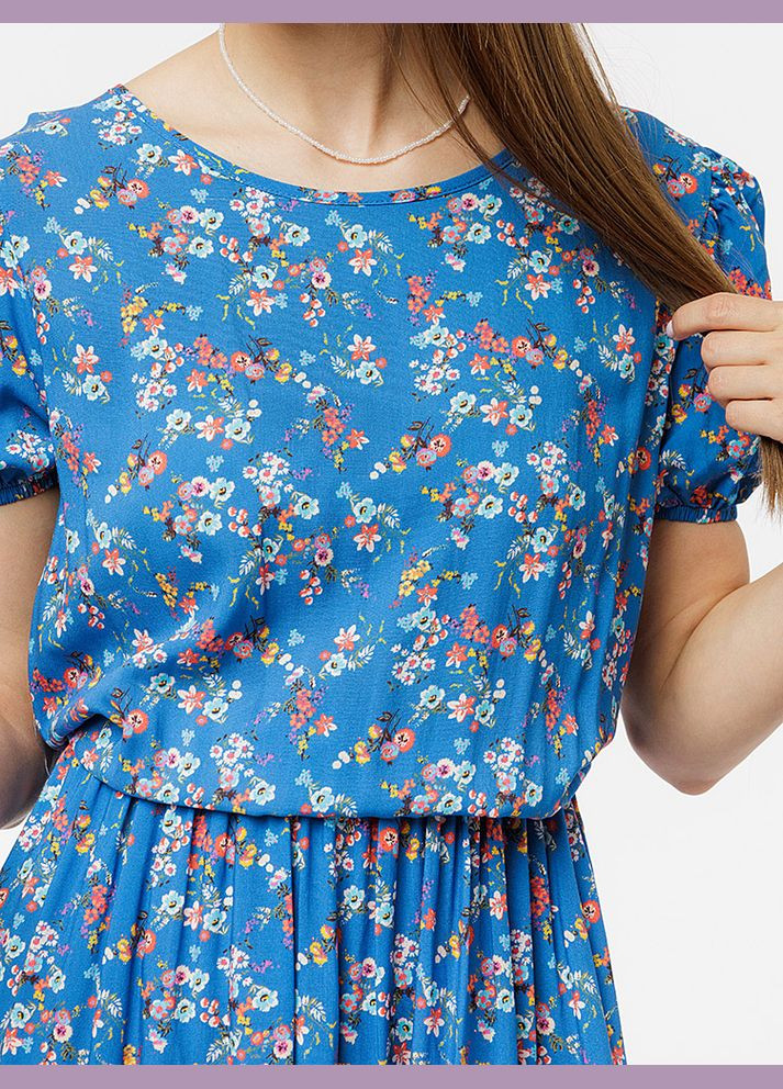 Синя жіноча коротка сукня колір синій cb-00219334 So sweet