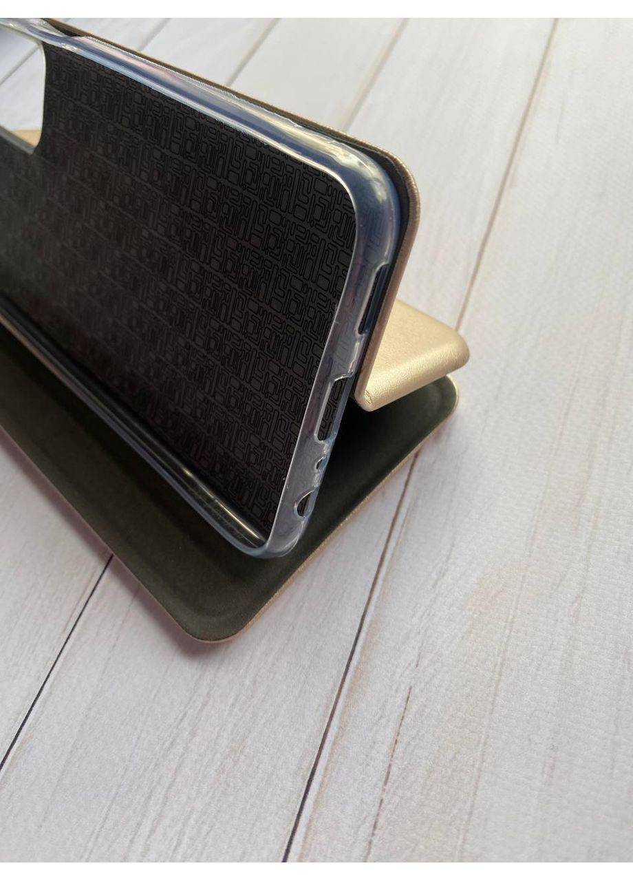 Чехол-книга золотой с рисунком на Samsung Galaxy M13 4G Пушин котик (принт 412) Creative (365435635)