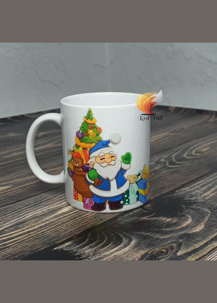 Чашка подарункова "З днем Святого Миколая" 330 мл біла No Brand (328439360)