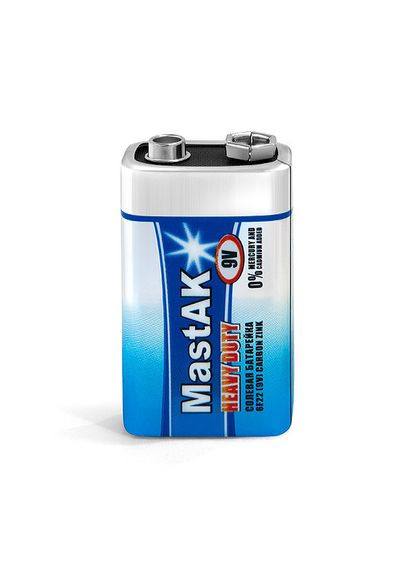 Батарейка Heavy Duty 9V/6F22 Mastak (370258873)