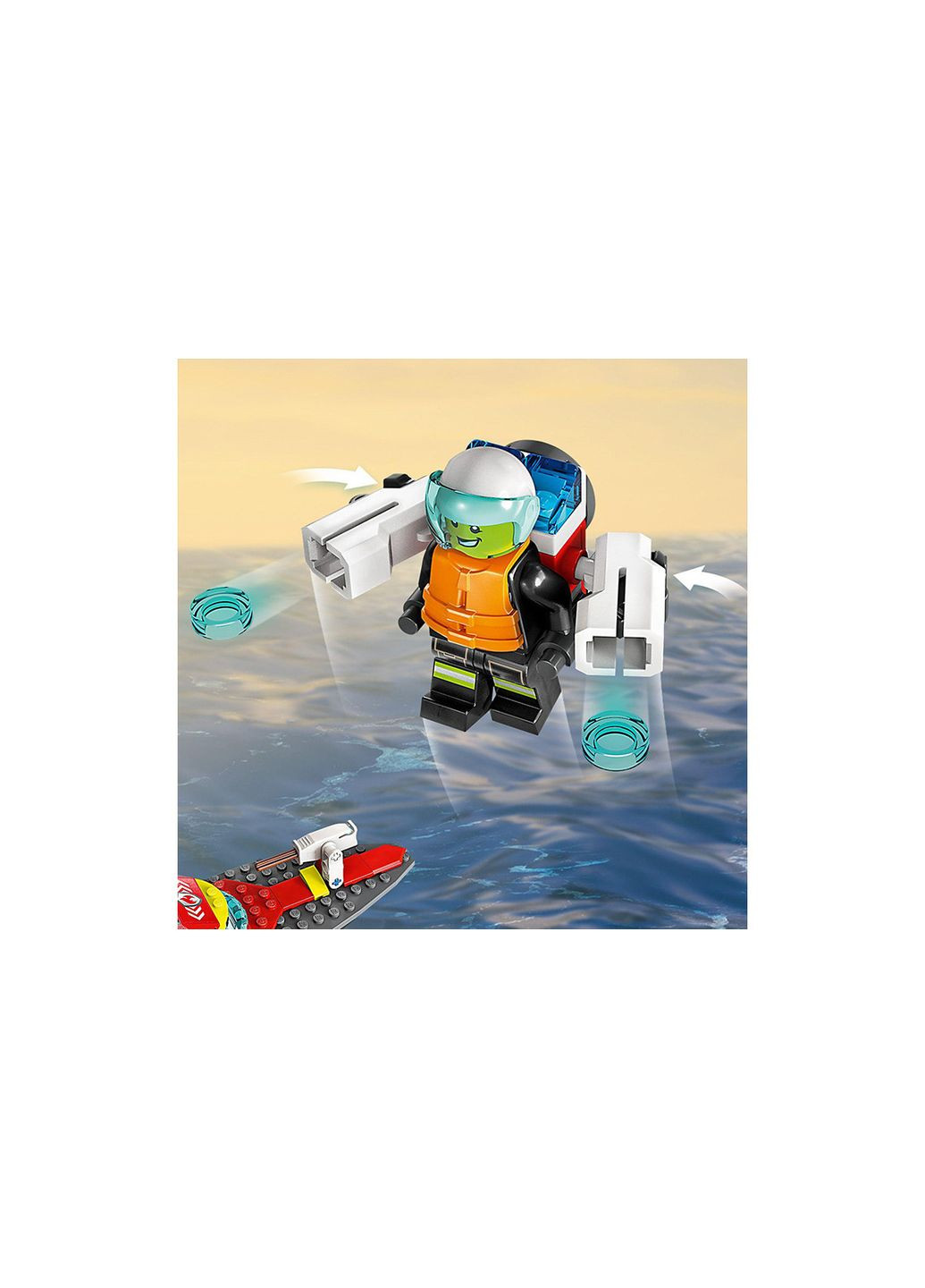 City Лодка пожарной бригады 144 детали (60373) Lego (304055051)