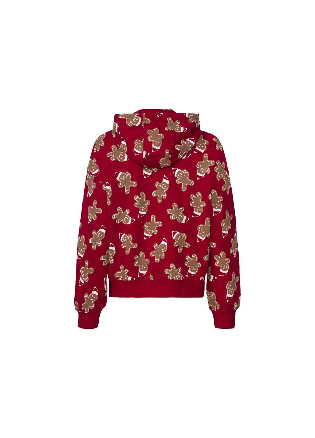 женская толстовка-худи рождественская красная на флисе,размер XS,S,М Esmara (360977545)