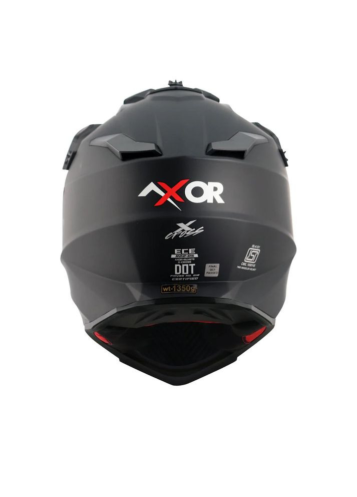 Мотошлем X-Cross SC Black/Red Матовый, размер Axor (356775634)