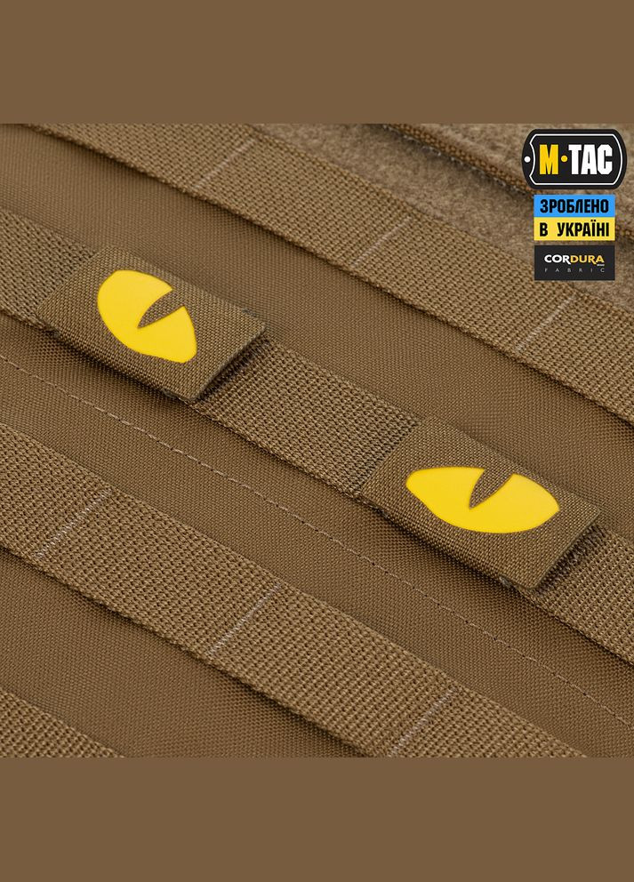 Нашивка Tiger Eyes Laser Cut (пара) Coyote/Yellow/GID M-TAC (315047789)