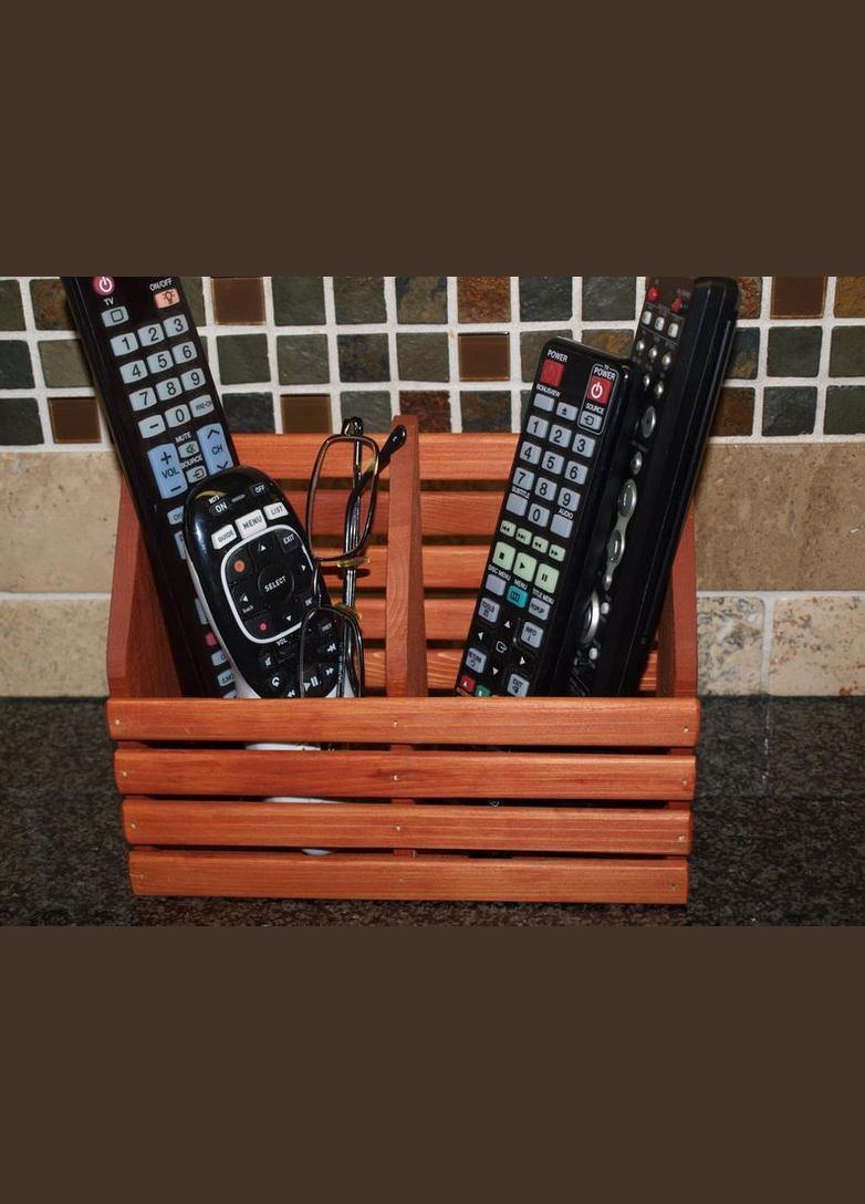 Органайзер для пультов из дерева Анталья коралл (ОПД-000514) No Brand (328414523)