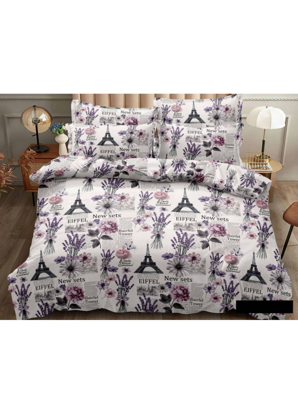 Евро комплект Постельного белья Байка - Фланель размер 200х220 см 100% хлопок SOVA текстиль Байка - фланель (366873063)