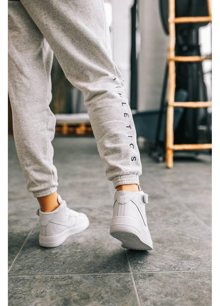 КРОССОВКИ ЖЕНСКИЕ NIKE AIR FORCE 1 CLASSIC HIGH WHITE НАЙК АИР ФОРС 1 ПРЕМИУМ No Brand белые демисезоны (368859852)