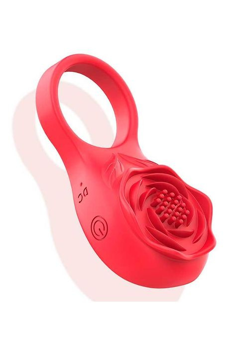 Смарт виброкольцо на пинис Love Spouse "Роза" из 9 режимов вибрации для стимуляции пениса, мошонок, так и на клитор. China (360613534)