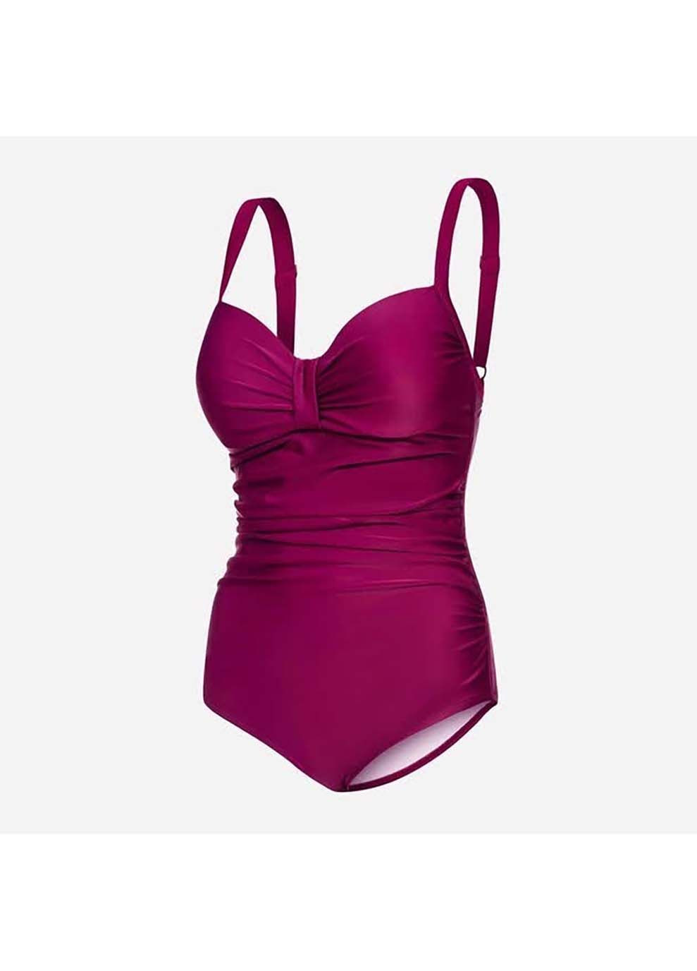 Вишневый демисезонный купальник закрытый для женщин olivia 7362 сангрия жен Aqua Speed