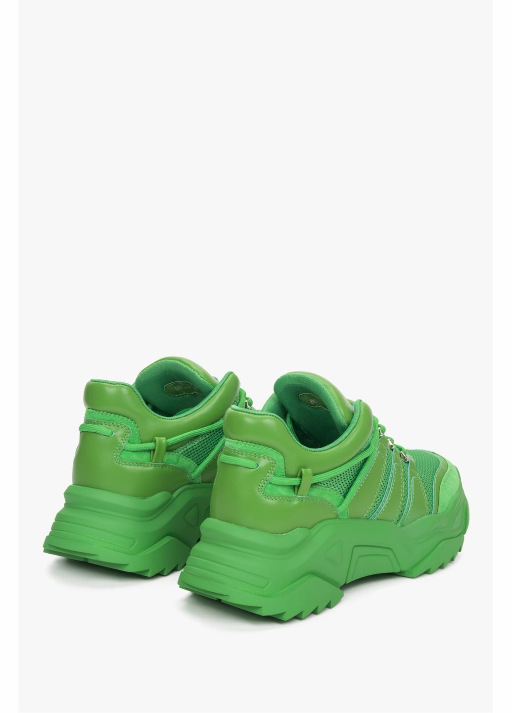 Зеленые демисезонные кроссовки, цвет зеленый ES8