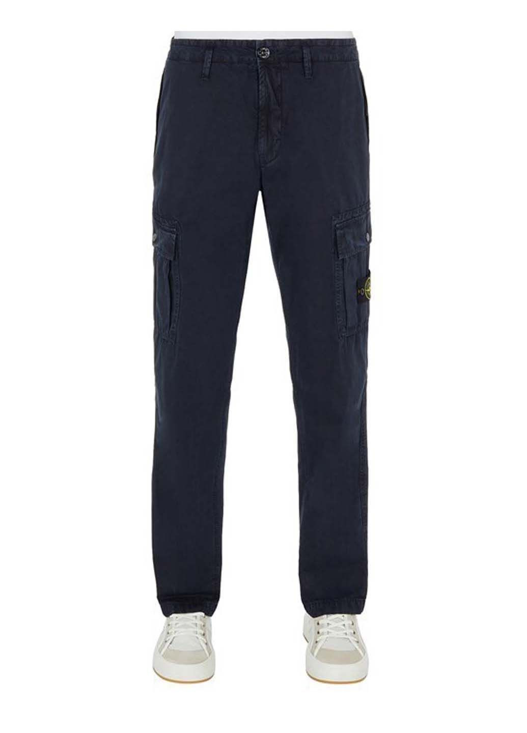 Синие демисезонные брюки Stone Island