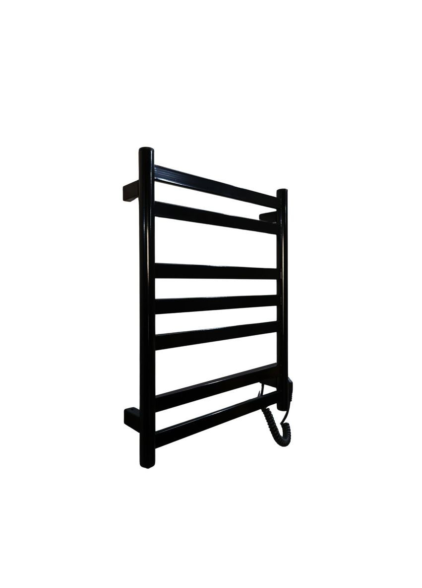 Рушникосушарка електрична з кнопкою Чорний глянець 590*490 Carino MIA (367604554)