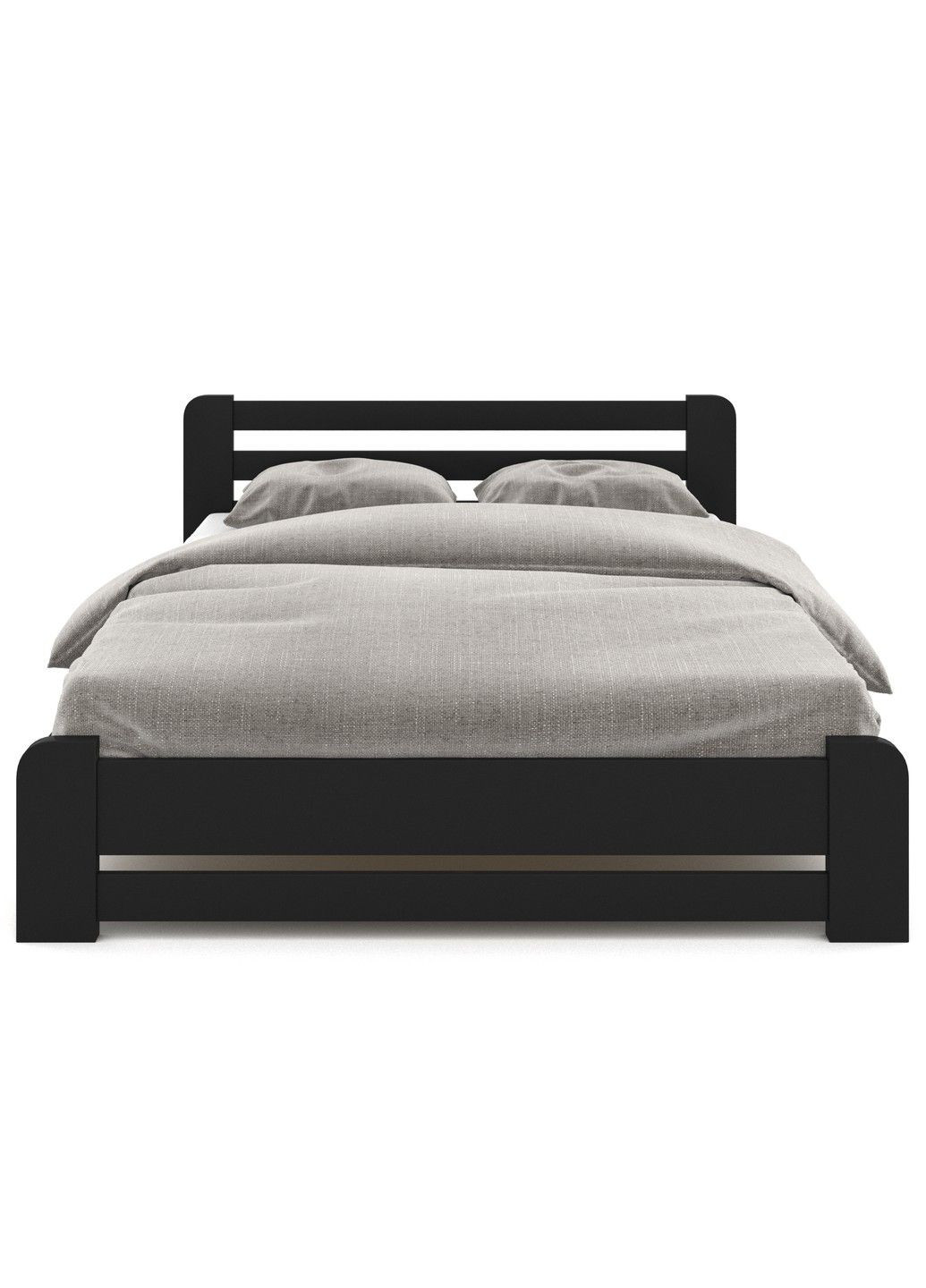 Кровать Монтана бук 180х200 черный лак Fagus (303724162)