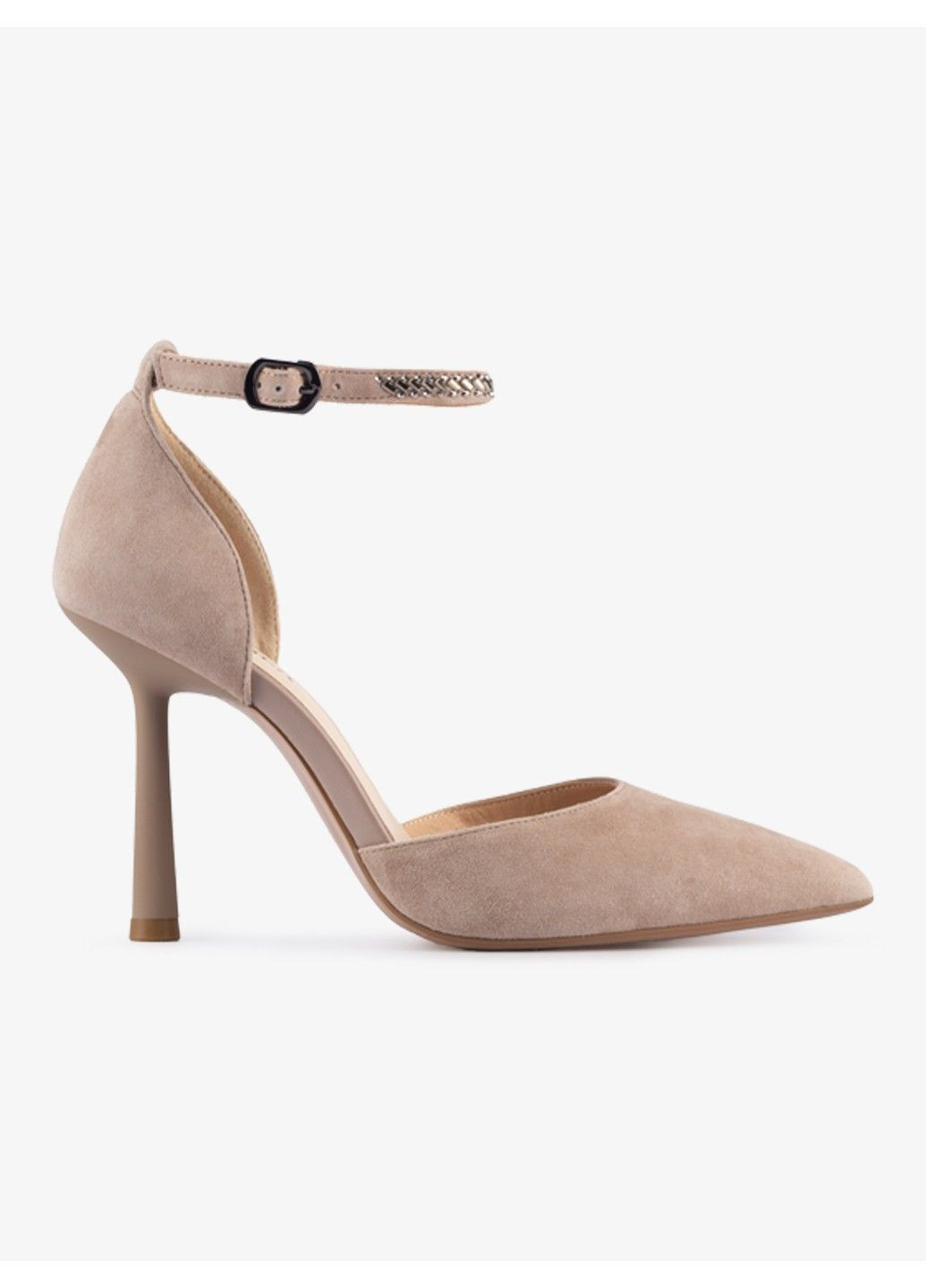 Бежевые женские босоножки 1100064 Geronea с ремешком