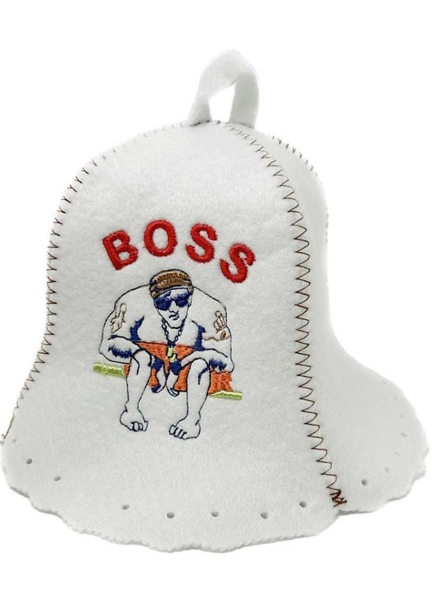 Шапка для бани и сауны из полиэстера BOSS (Тюремщик) No Brand (371276241)