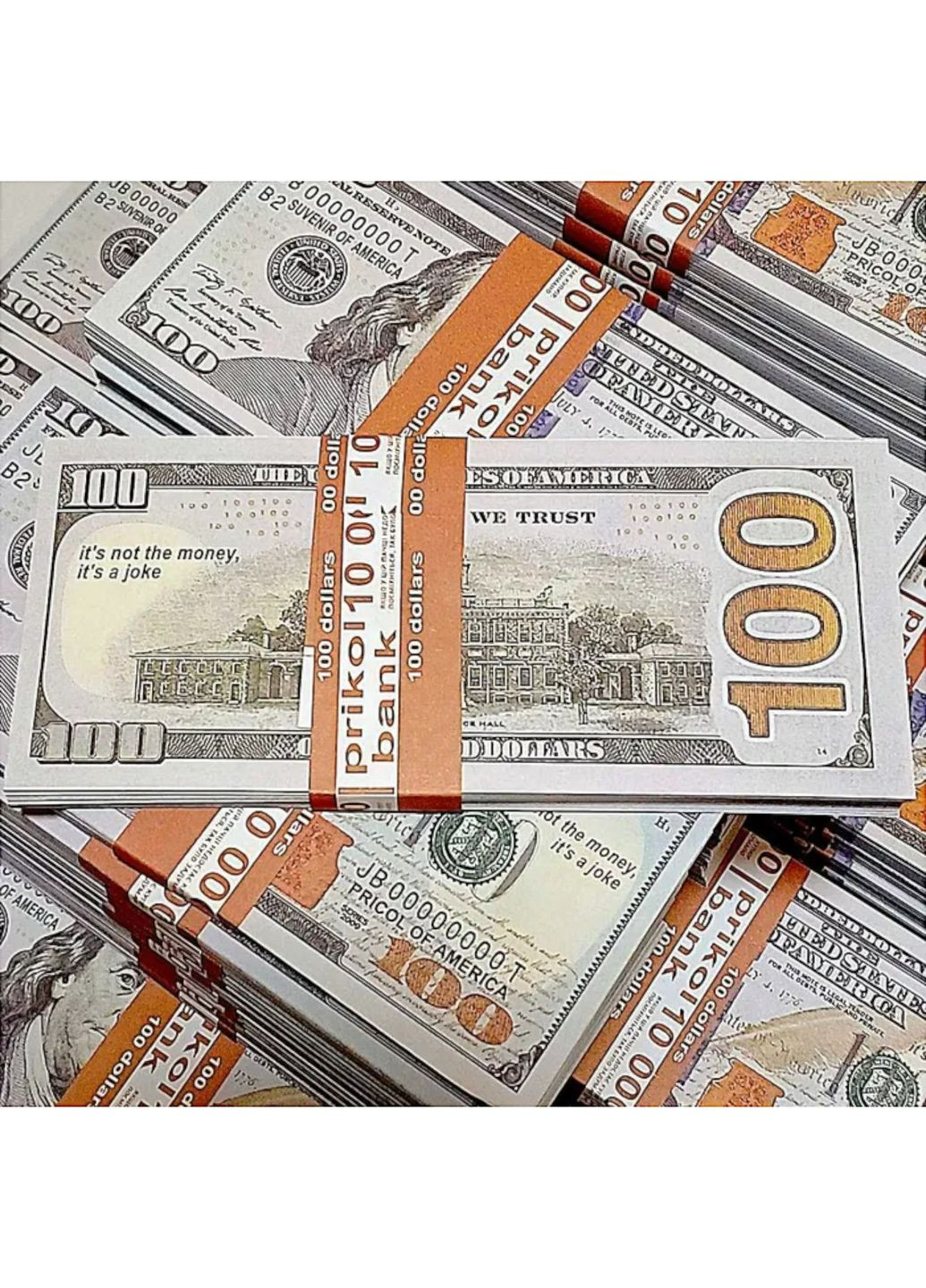 Сувенирные деньги 100 $ Доллар 80 шт (комплект 10 пачек) Home (314983610)
