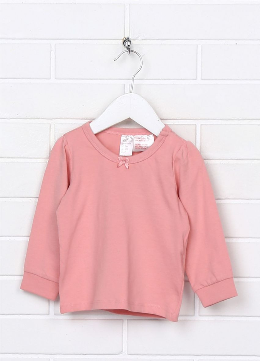 Розовая пижама (лонгслив и штаны) для девочки 0743932004 H&M