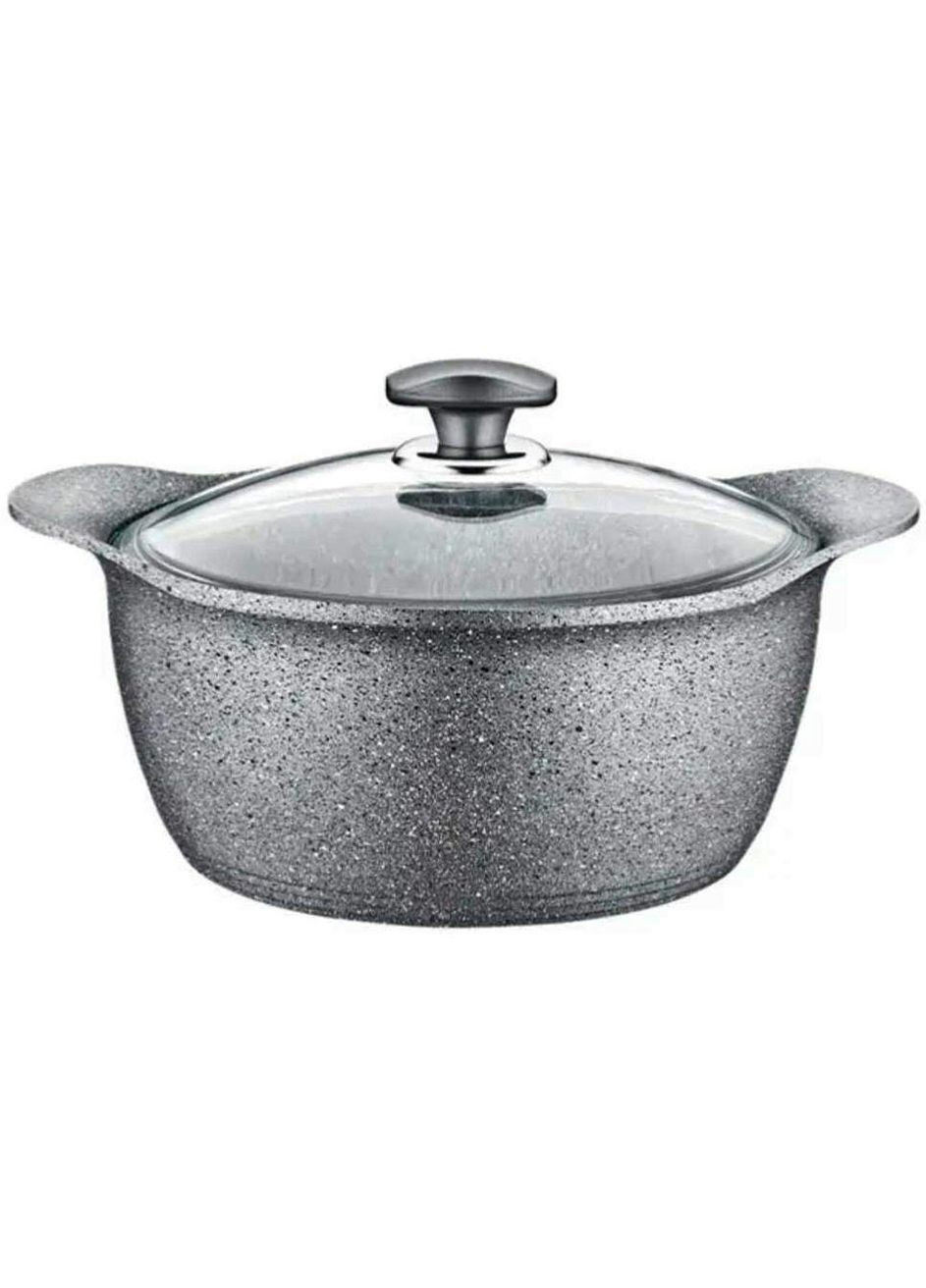 Кастрюля со стеклянной крышкой O.M.S. Collection 3120 с гранитным покрытием 26 см 5,6 л (Турция) No Brand (317185944)