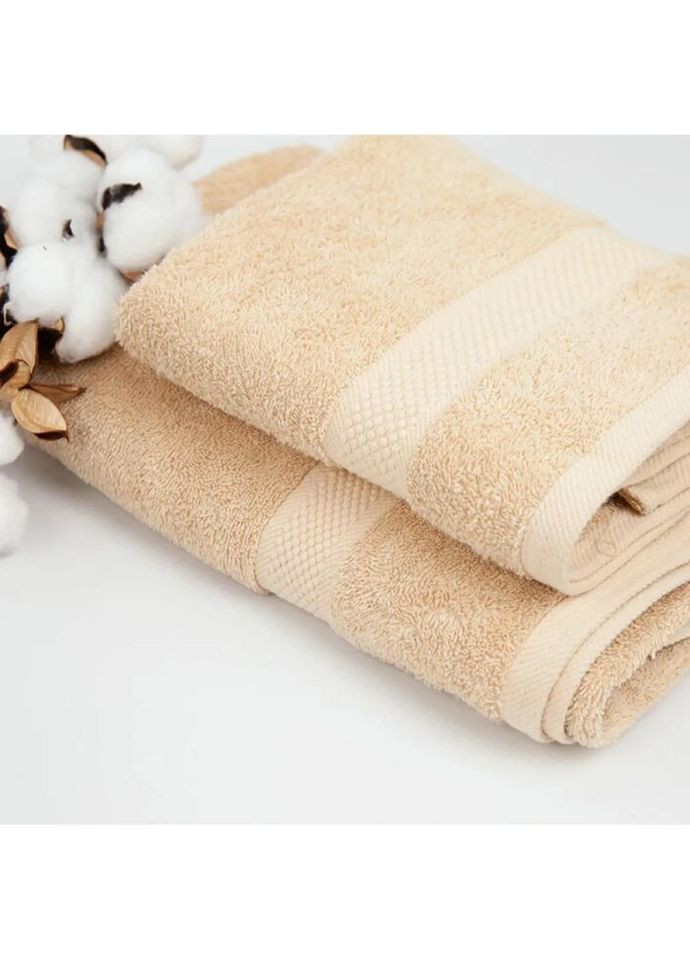 Полотенце для лица банное Honey Beige Р-04138-27853 70х140 см бежевое ТЕП комбинированный
