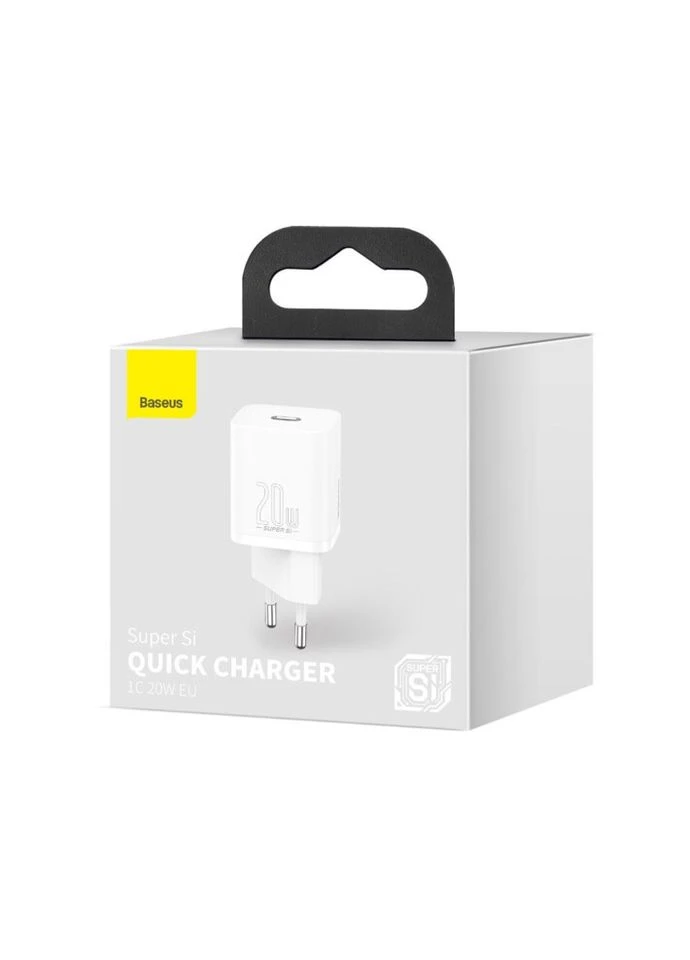 Сетевое зарядное устройство Super Si Quick Charger 1C 20W EU White Baseus (389298317)